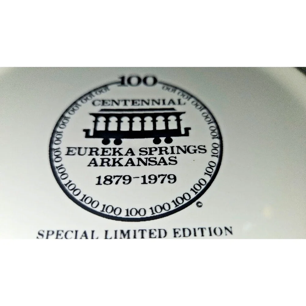 VTG Eureka Springs Arkansas 100 Centennial 1879-1979 Souvenir Plate CRESCENT SPR